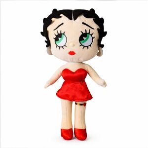Betty Boop Plush Doll Red Dress 10" Funko Style Retro Collectable